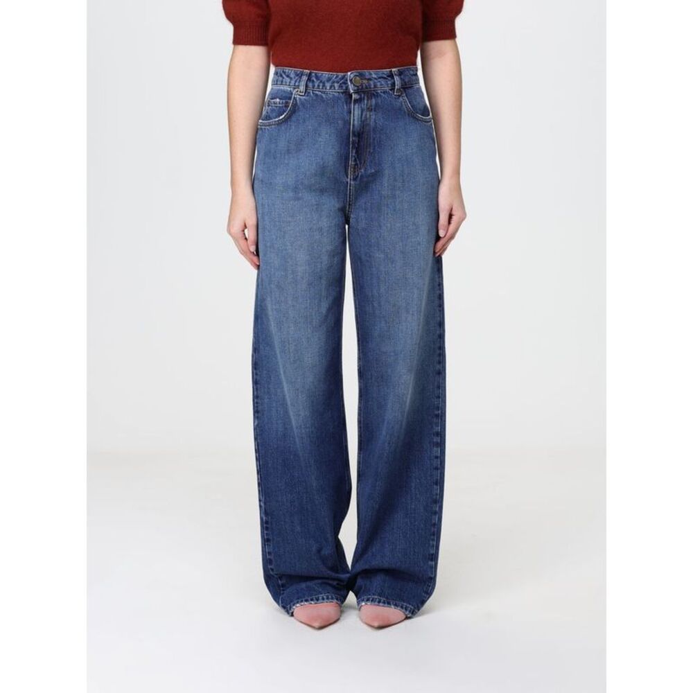 Twinset Women High-Waisted Wide Leg Five-Pocket Denim Jeans Twinset